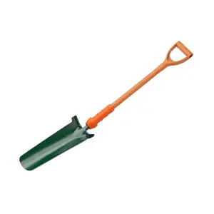 Bulldog Insulated Newcastle Metal Pointed D-shaped Handle Trenching Drain shovel PD5NDINR