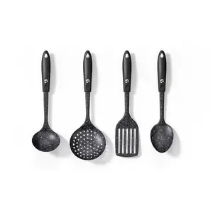 Utensils Set, Steel, Black