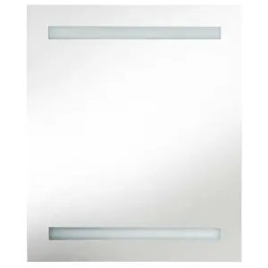 Berkfield LED Bathroom Mirror Cabinet 50x13.5x60 cm