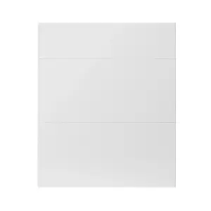 GoodHome Stevia Gloss white Drawer front, Pack of 1 (H)715mm (W)597mm (T)18mm