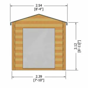 Bradley 19 mm Log Cabin 10 x 10 Feet