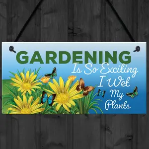 Funny Hanging Garden Sign For Summerhouse Shed Family Gift New Home Gift