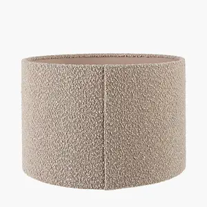 Taupe Boucle Cylinder Lampshade