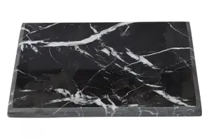 Interiors by Premier Black & Gold Marble Chopping Board, High-Quality Cutting bBoard, Stain-Resistant Gold Marble Board