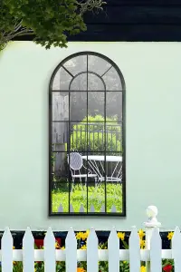 MirrorOutlet Somerley Country Arch Large Garden Mirror 140 x 65 CM