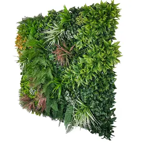 Greenplants premium artificial green plant living wall panel 1m x 1m - Sunburst