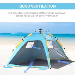 2 Person Tent Light Blue