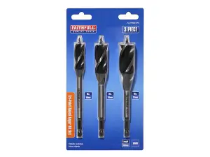 Faithfull  Tri-Point Speed Auger Bit Set, 3 Piece FAITPASET3PC