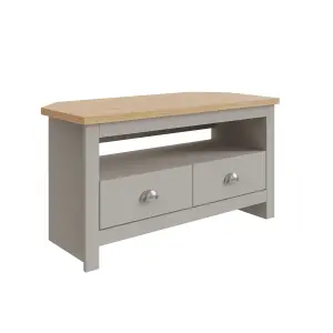 GFW Lancaster Corner TV Unit Grey