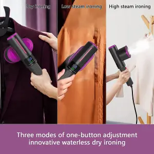 Garment Steamer - Wet Steam and Dry Iron With LCD Smart Display - With Three Adjustable Modes - Effortlessly Remove Stubborn