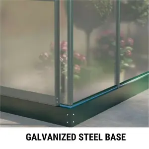 Polycarbonate Lean-To Greenhouse - 4x6