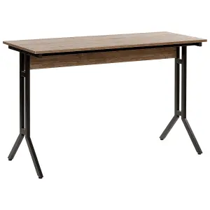 Home Office Desk Taupe Dark Wood CREEK