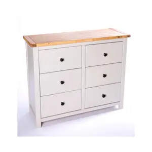 Argenta 6 Drawer Chest of Drawers Brass Knob