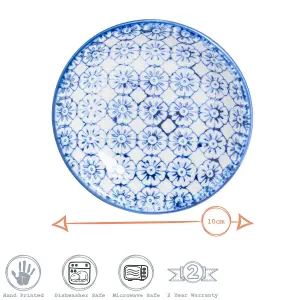 Nicola Spring - Hand-Printed Sauce Dishes - 10cm - 3 Colours - Pack of 3