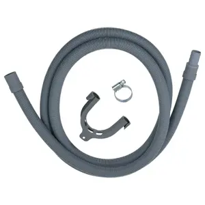 SPARES2GO Universal Washing Machine / Dishwasher Waste Kit Drain Hose Extension Pipe (2.5M)