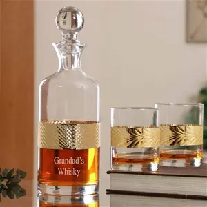 Personalised Luxury Decanter And Tumblers Gift Set