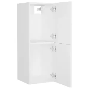 Berkfield Bathroom Furniture Set White Engineered Wood