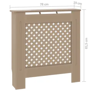 Berkfield MDF Radiator Cover 78 cm