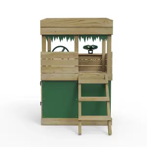 Rebo Children's Wooden Lookout Tower Playhouse with 6ft Slide