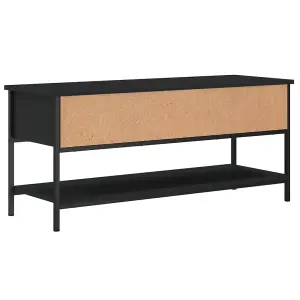 Berkfield TV Cabinet Black 100x35x45 cm Engineered Wood