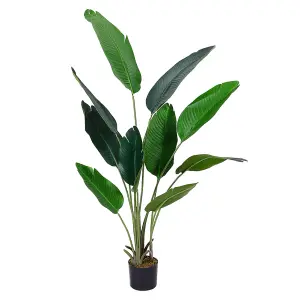 Artificial Banana Tree Fake Plant House Plant in Black Pot 160 cm