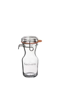 Luigi Bormioli Lock-Eat Clear Round Soda Lime Glass Modern Durable Juice Storage Jar 250ml