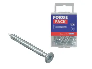 ForgeFix FPMPS440ZP Multi-Purpose Pozi Compatible Screw CSK ST ZP 4.0 x 40mm Forge Pack 20 FORFPMP440Z