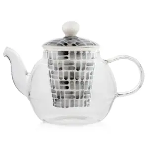 Scandi Home Kiruna Borosilicate Glass Teapot with Ceramic Infuser 600ml