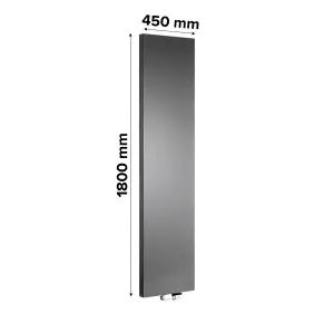 Ximax Vertiplan HWP180045A Anthracite Vertical Designer 2513BTU Radiator, (W)450mm x (H)1800mm