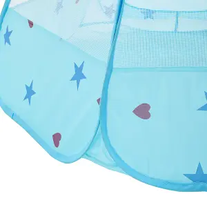 Princess Pop Up Tent Kids Playhouse Tent with a Storage Bag Pop Up Ball Pit Tent for Toddlers Baby Blue