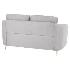 2 Seater Fabric Sofa Grey TROSA