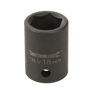 Silverline (467682) Impact Socket 1/2" Drive 6pt Metric 18mm