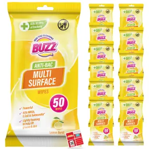 Bulk 12pk Surface Kitchen Wipes 600 Wipes, Lemon Scented Household Wipes Cleaning, All Around Cleaning Wipes, Multi Surface Wipes