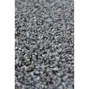 Melrose Relay Recycled Fabric Eco Friendly Charcoal Medium Area Rug 100/150cm