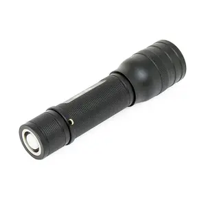 LED Torch Wolf 5w 400 Lumens Zoom Spotlight CREE Rechargeable Light Heavy Duty Aluminium