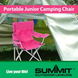 Pink Junior Folding Chair - Camping