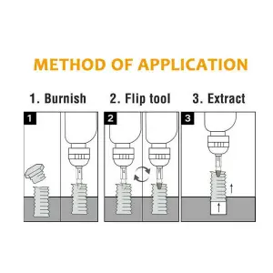 Damaged Screw Extractor, Remover Drill Bit for Stripped Head Screws Nuts & Bolts