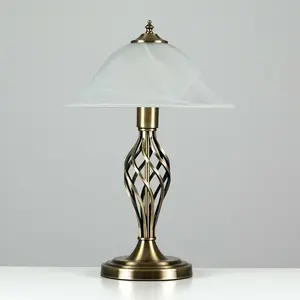 Mancia Metal Table Lamp (Set of 2) Antique Brass / Yes