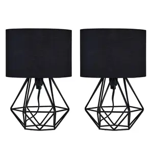 Bartelt Metal Table Lamp (Set of 2) Copper / Black / No