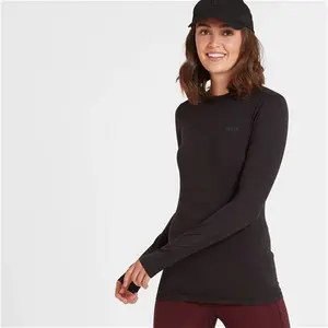 Snowdon Womens Thermal Base Layer Crew Neck - Black