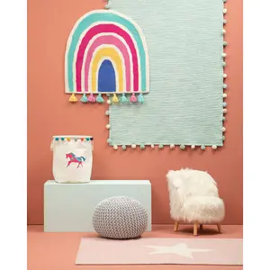 Premier Kids Kids Rainbow Rug with Tassels