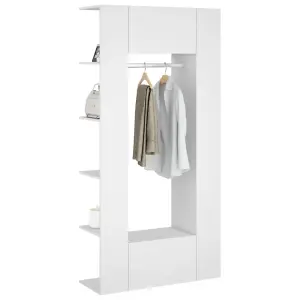 Berkfield Hallway Cabinets 2 pcs White Engineered Wood