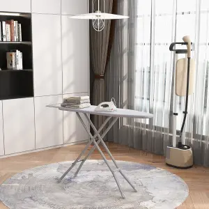 COSTWAY Full Size Ironing Board with Iron Rest Foldable 4-Layer Iron Table