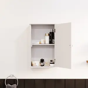 Bath Vida Priano White 1 Door Bathroom Wall Cabinet