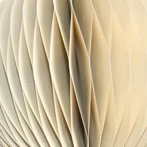 White Paper Round Bauble (D) 150mm