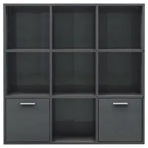 Arundhati Bookcase Black / 98cm H x 98cm W x 30cm D