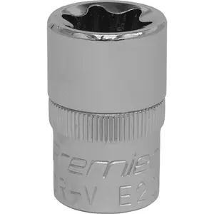 Premium E20 TRX Star Socket Bit - 1/2" Drive with Knurled Grip for Enhanced Control