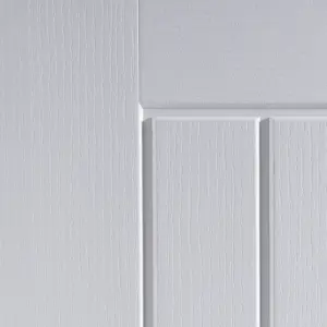 Cottage Unglazed Cottage White Woodgrain effect Internal Door, (H)2040mm (W)726mm (T)40mm