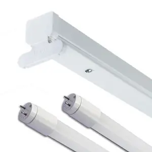 Powermaster 5ft Twin LED Ready Single Ended Batten Fitting