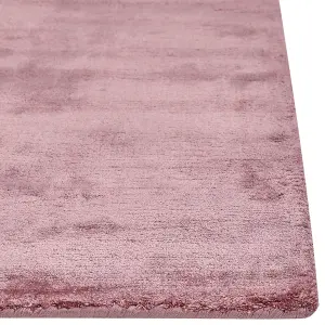 Viscose Area Rug 160 x 230 cm Pink GESI II